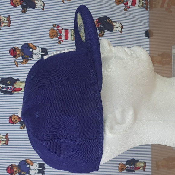 Los Angeles Dodgers New Era stitched logo on-field cap 7 1/4 fitted baseball hat - Picture 4 of 10